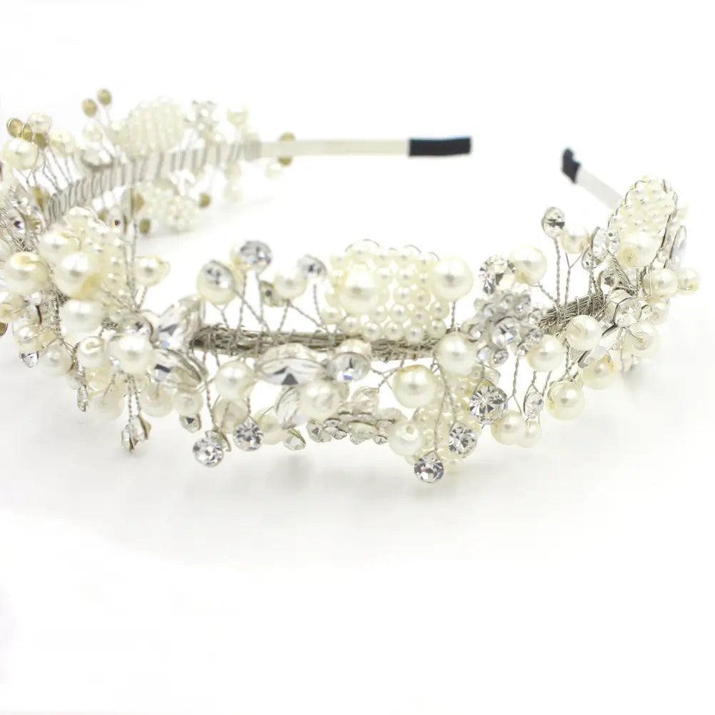 Bridal Beaded Headbands for Wedding Dresses
