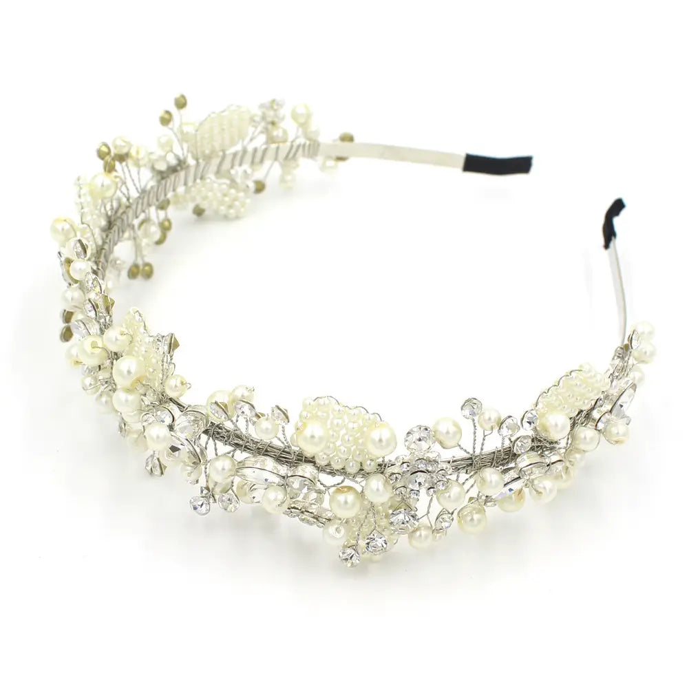 Bridal Beaded Headbands for Wedding Dresses
