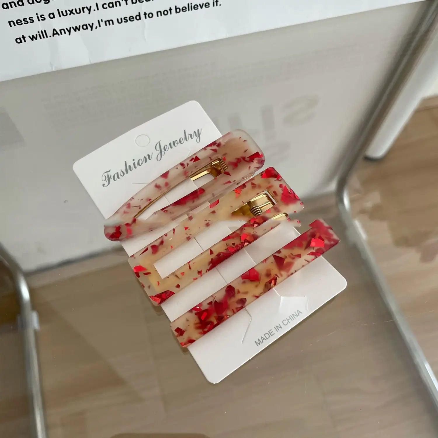 Acetate Seamless Barrettes