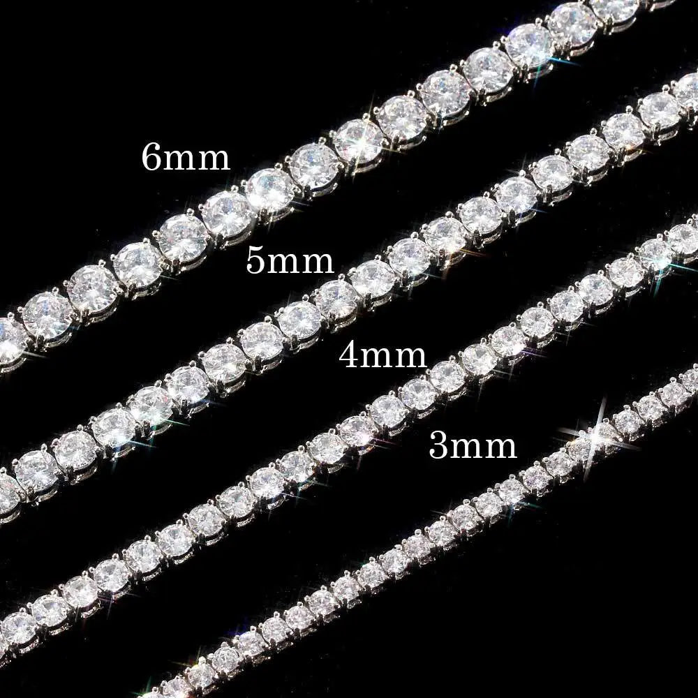 Hip Hop Zircon Tennis Chain Necklace