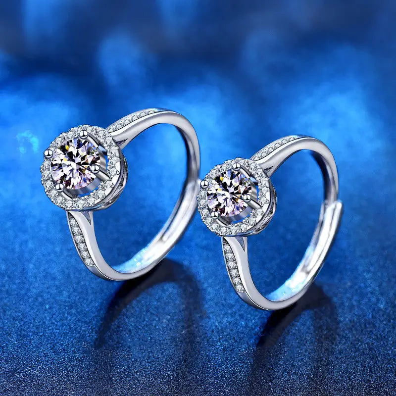Moissanite Princess Ring