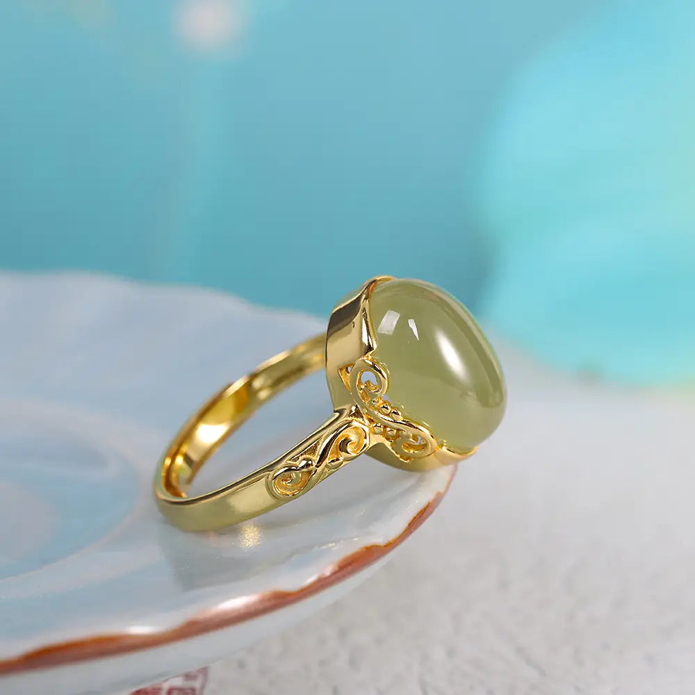 Simple Hetian Jade Ring