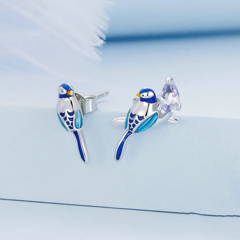 Blue Bird Stud Ring