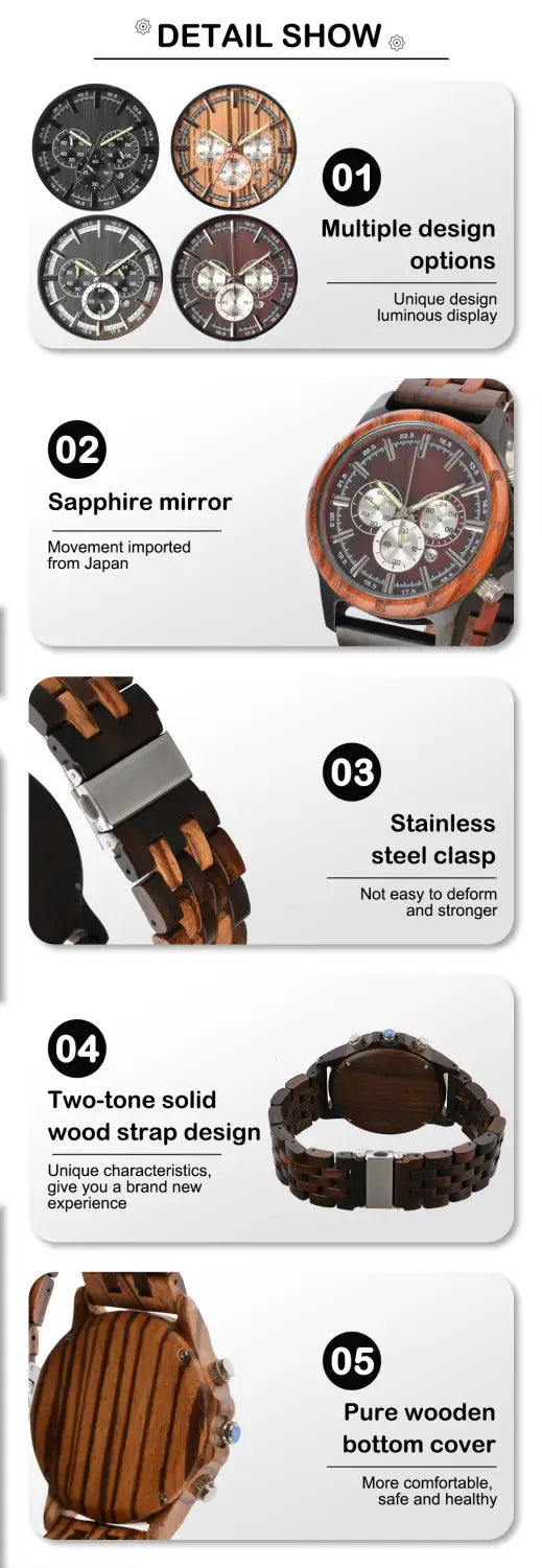 Business Multi-function Quartz Watch