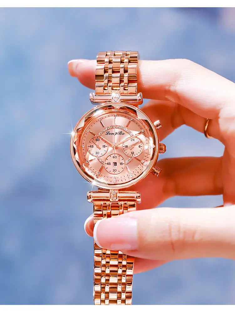 Casual Three-eye Waterproof Women’s Watch