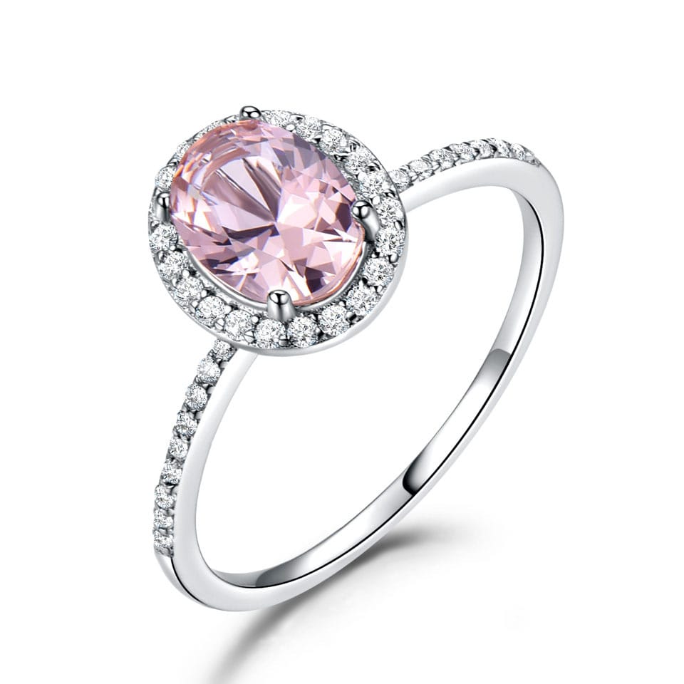 Classic Oval Morganite Ring