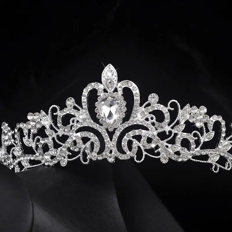 Wedding Necklace Earrings Headwear Set
