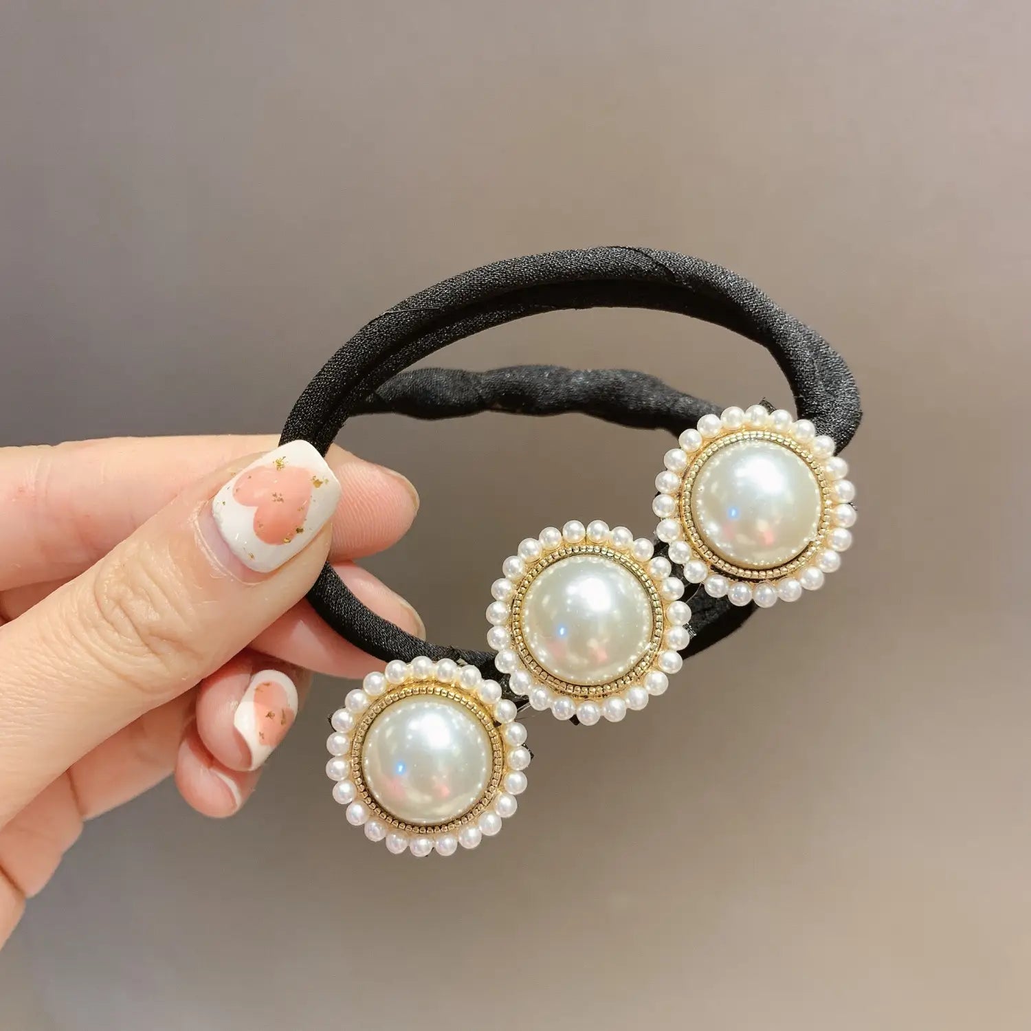 Red Pan Hair Pearl Hairpin