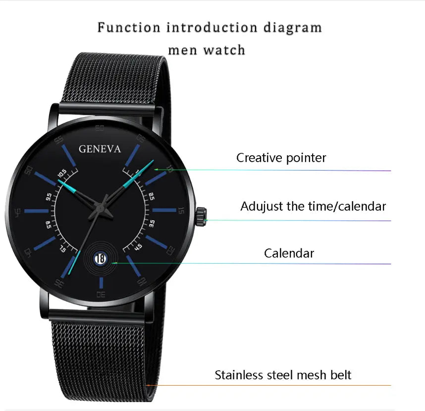 Fashion Classic Calendar Men’s Watch