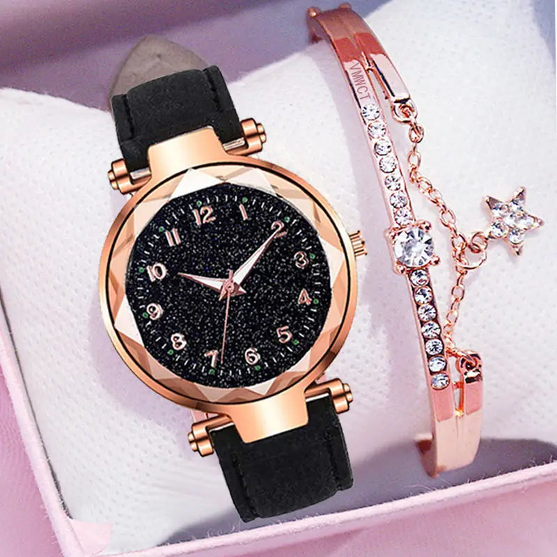 Fashion Starry Sky Casual Student Watch