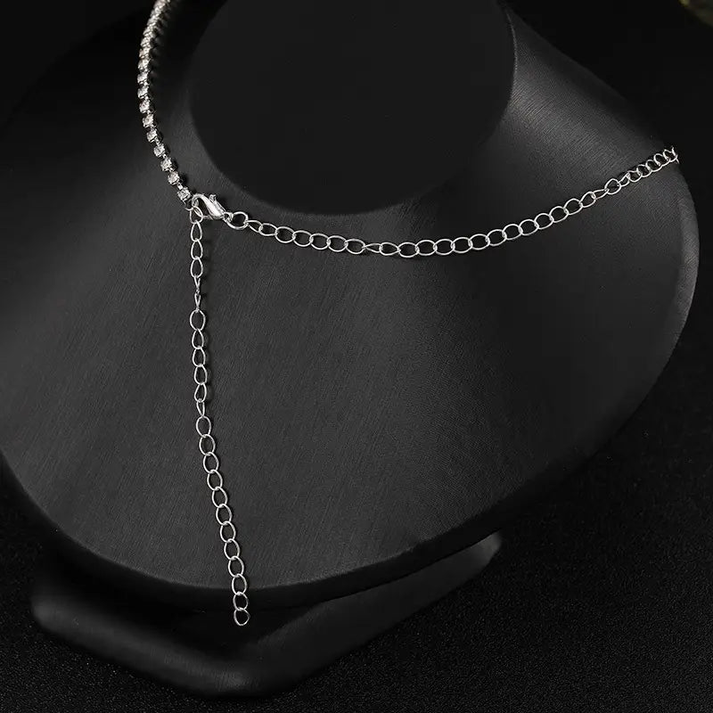 Zircon Necklace and Earrings Set