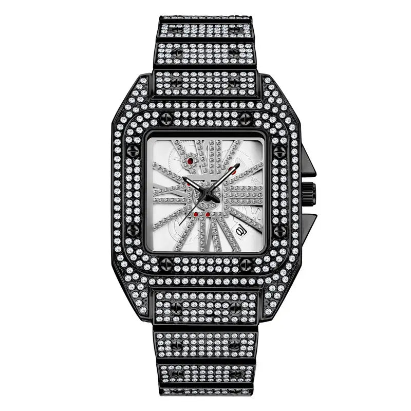 Full Diamond Large Dial Quartz Watch