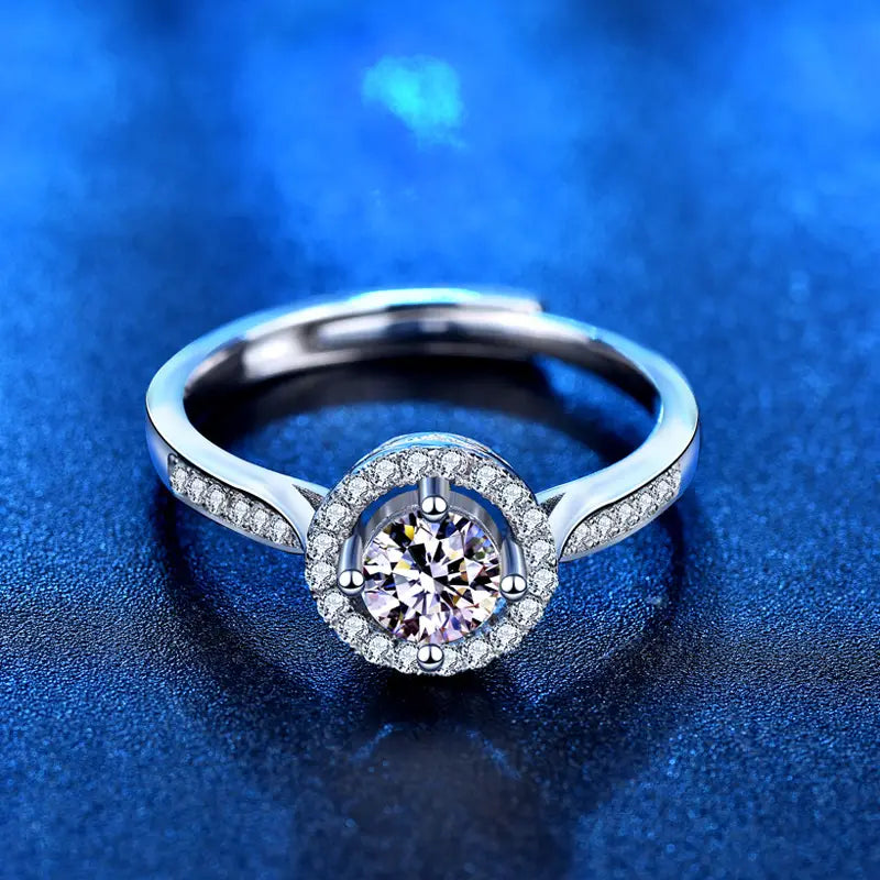 Moissanite Princess Ring