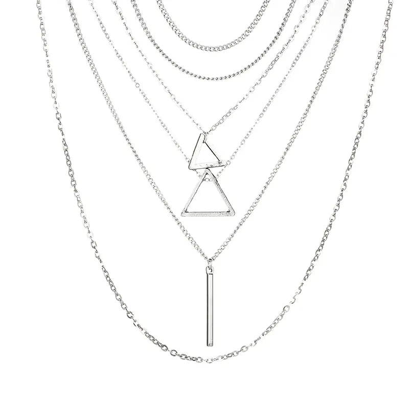 Multilayer Triangle Necklace