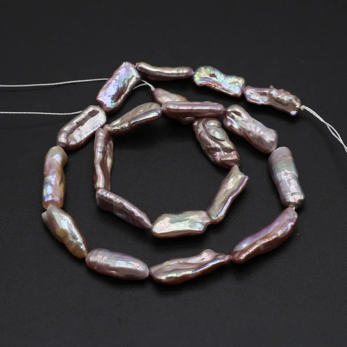 Bright Purple Pearl Beads