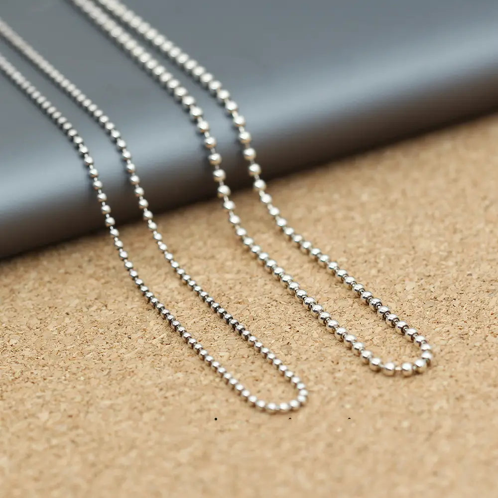 Silver Fashion Ball Bead Chain