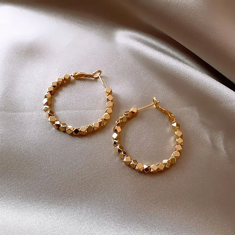 Trendy Broken Silver Earrings