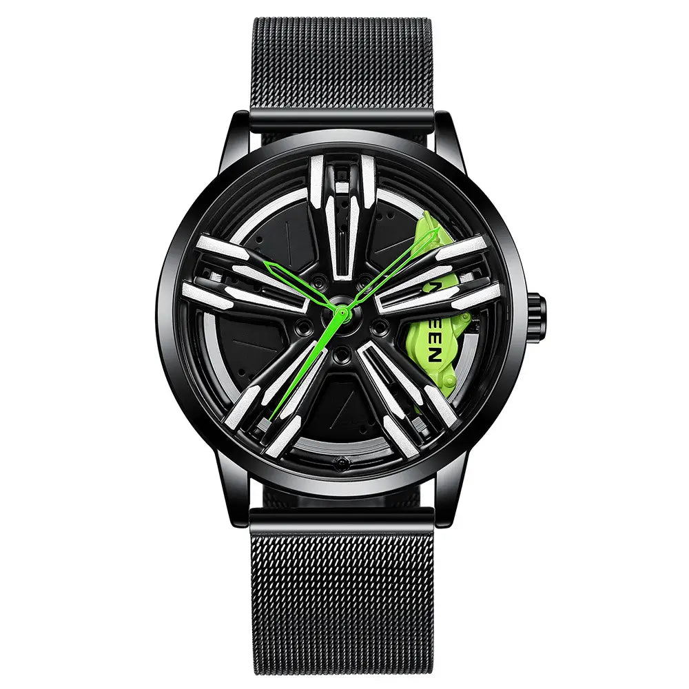 Locomotive Rotating Wheel Men’s Watch