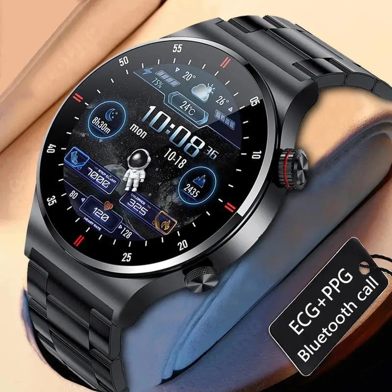 QW33 Smartwatch ECG PPG Stainless Steel Watch