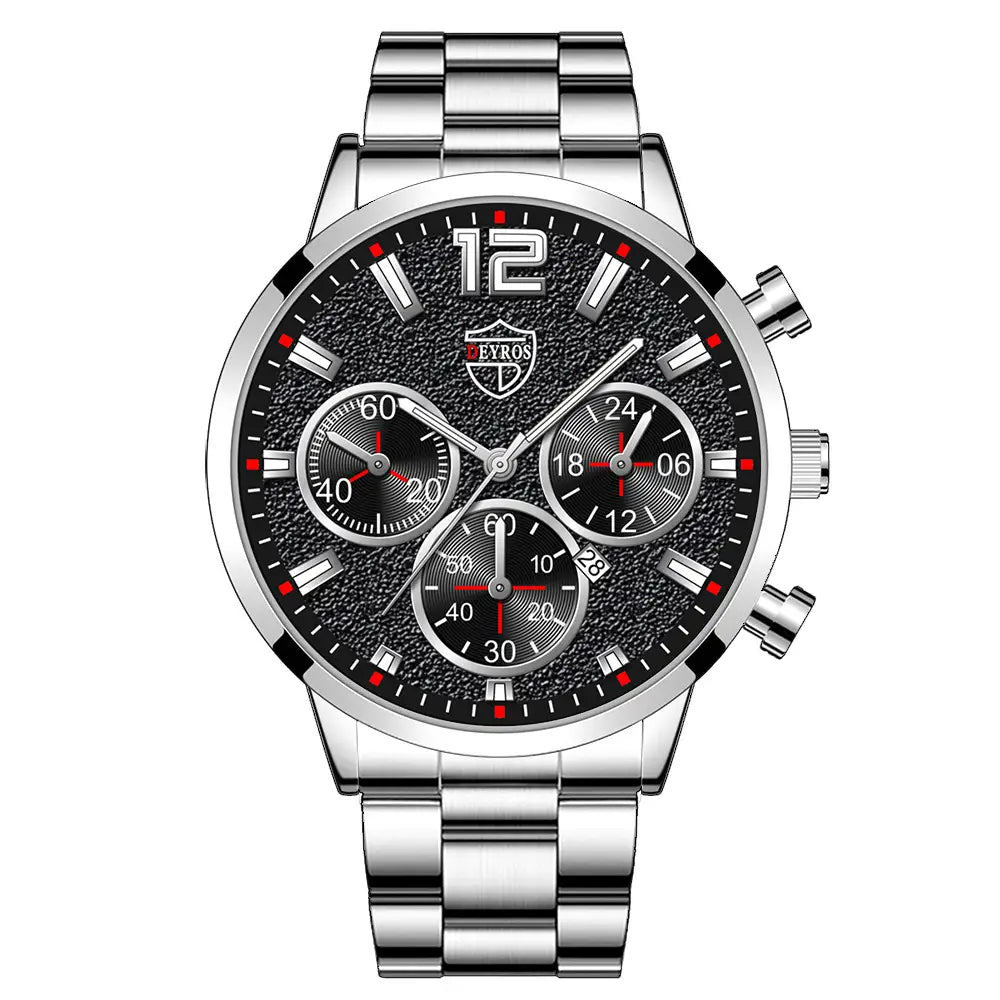 Calendar Stainless Steel Casual Watch