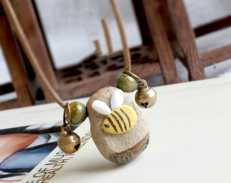 Ceramic Bell Clavicle Chain