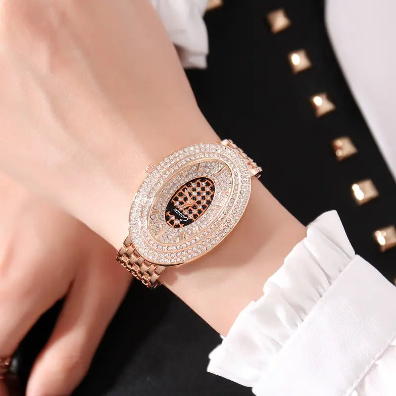 Oval Diamond British Watch