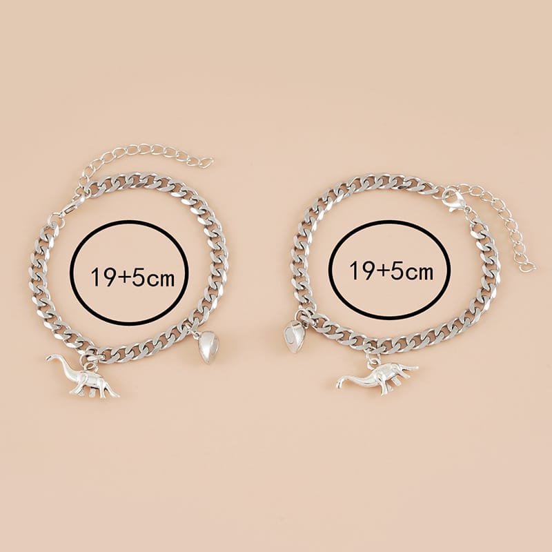 Dinosaur Love Heart Bracelet