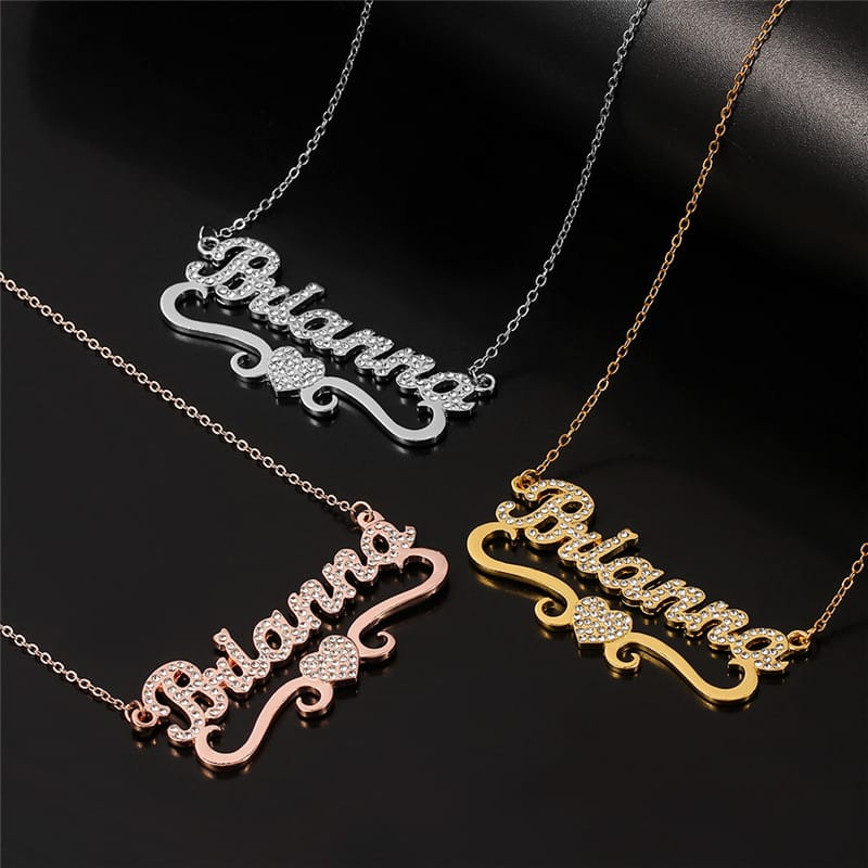 Personalized Heart Name Necklace