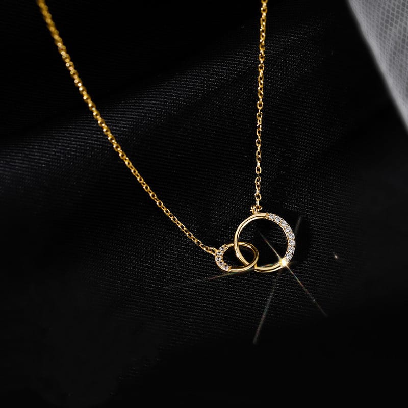 Double Hoop Necklace