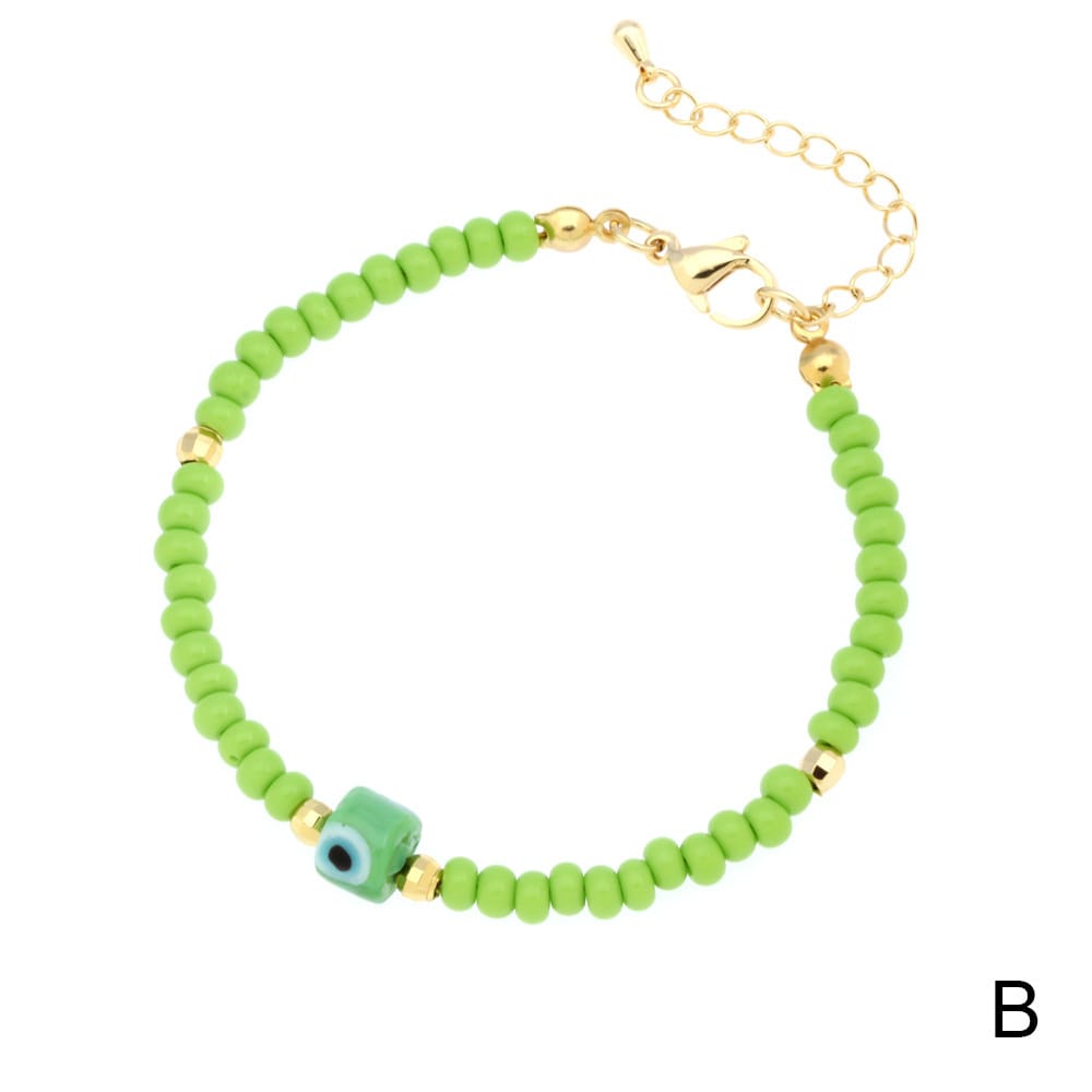 Personalized Glass Beaded Bracelet