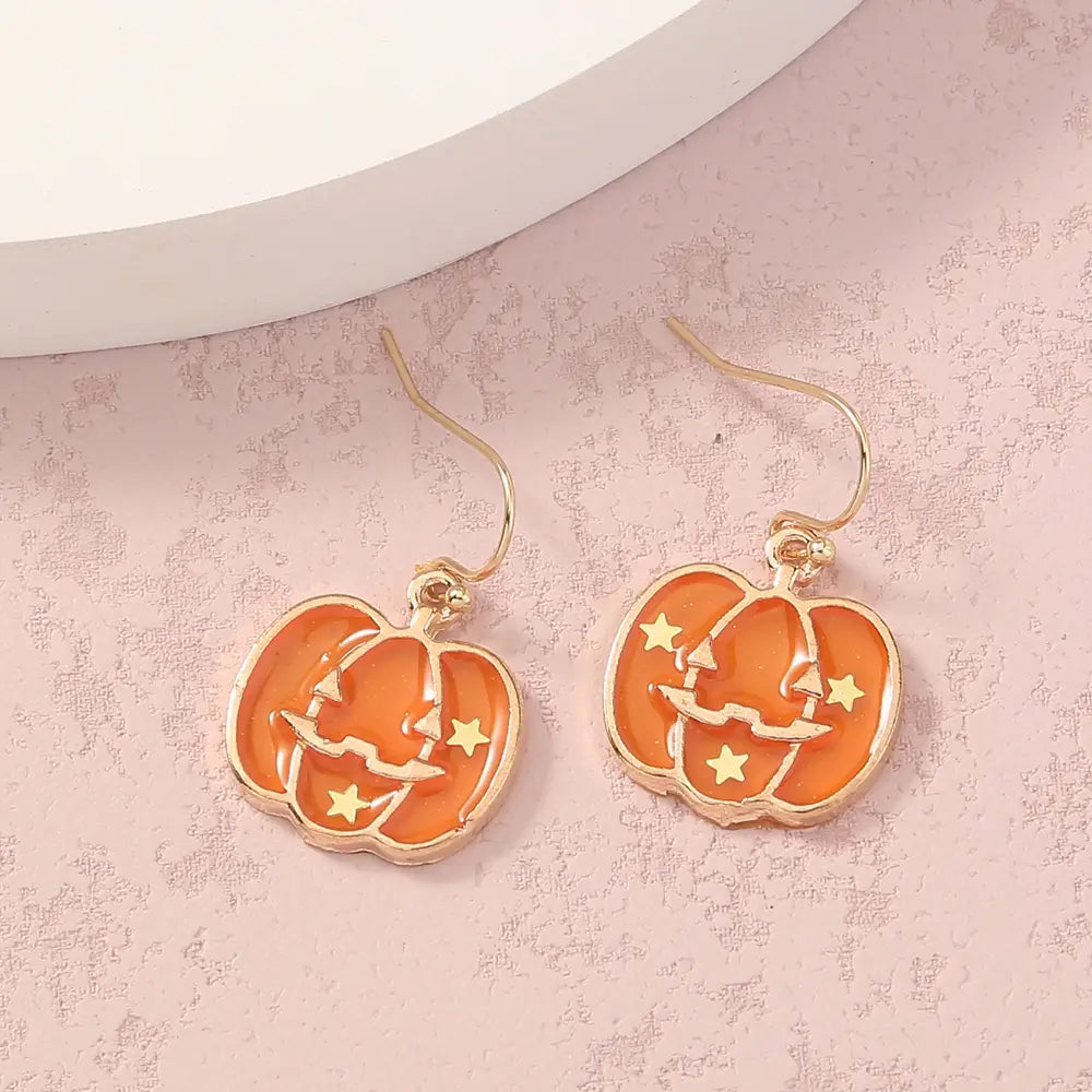 Simple Geometric Halloween Earrings