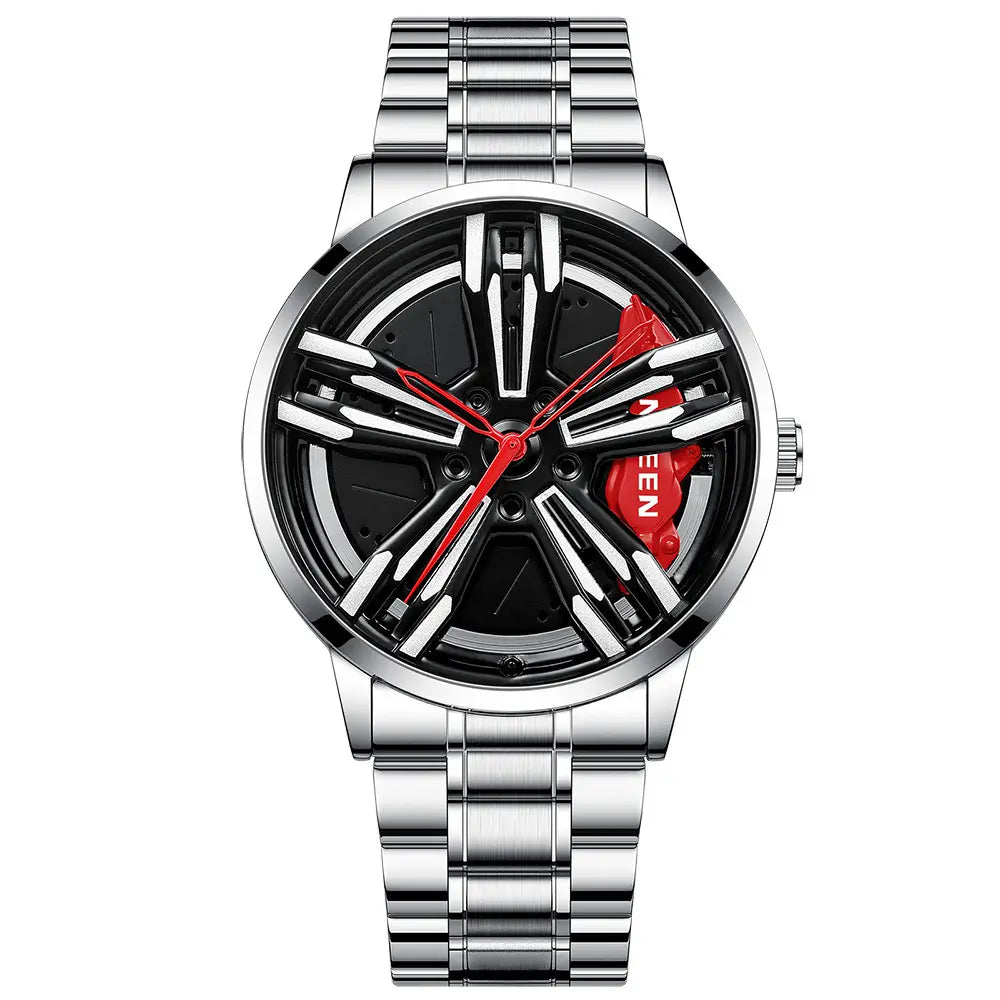 Locomotive Rotating Wheel Men’s Watch
