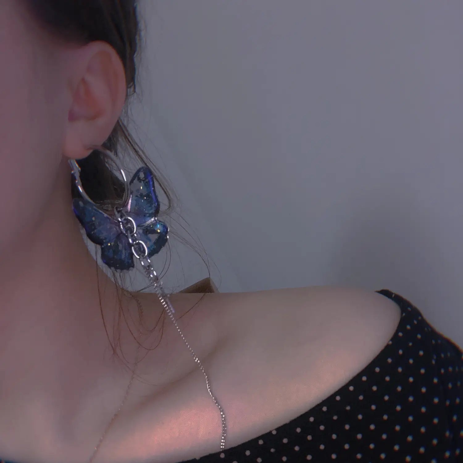 Vintage Punk Butterfly Earrings