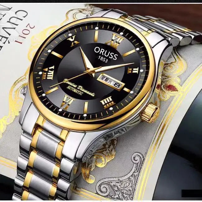 Fashion Automatic Movement Waterproof Men’s Calendar Watch