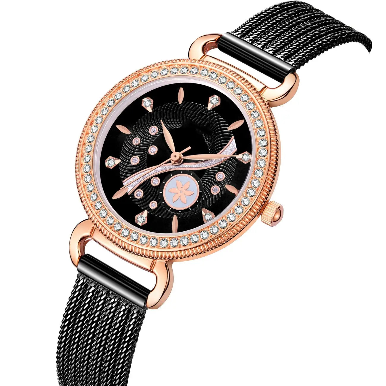 Diamond-set Fashion Waterproof Watch for Women
