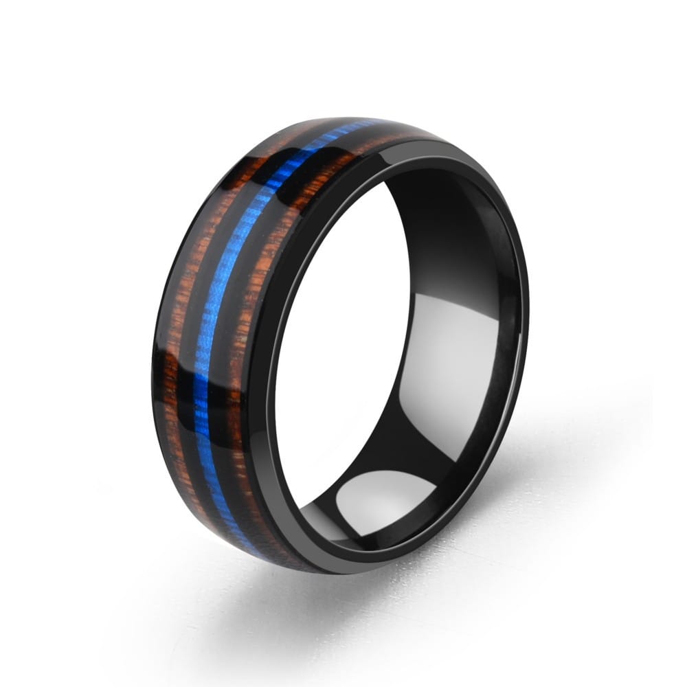 Colored Wood Grain Ring