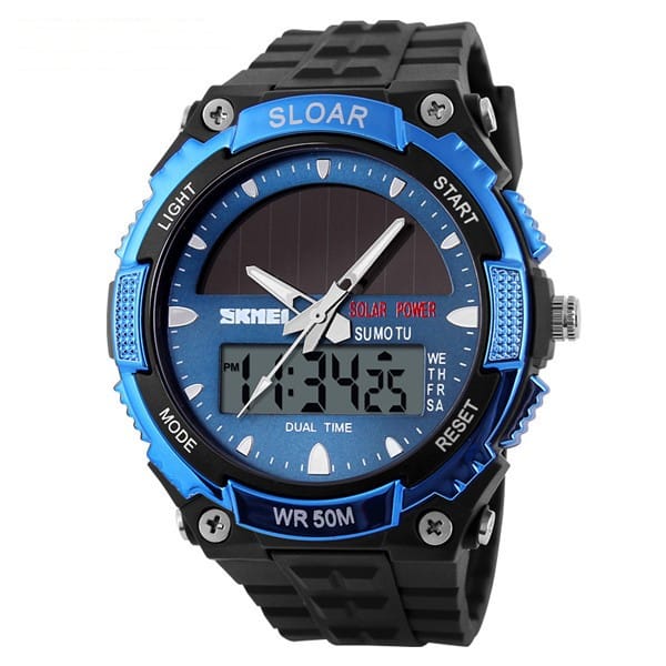 Fashion Solar Waterproof Electronic Watch