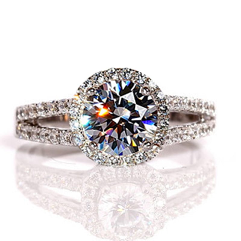 Stylish White Gold Plated Ring