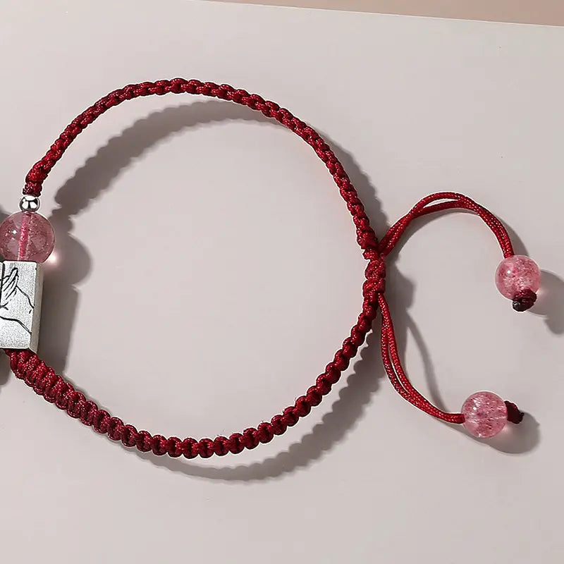 Simple Red Rope Bracelet