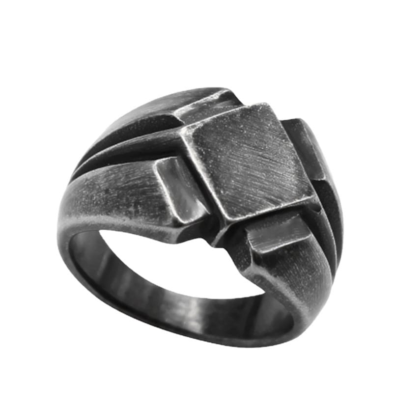 Punk Black Men’s Ring