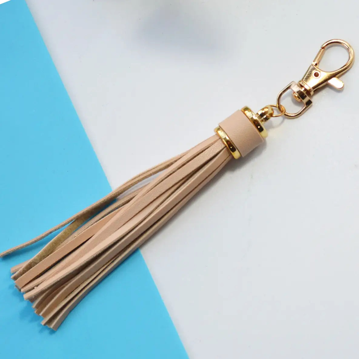 Leather Tassel Key Chain
