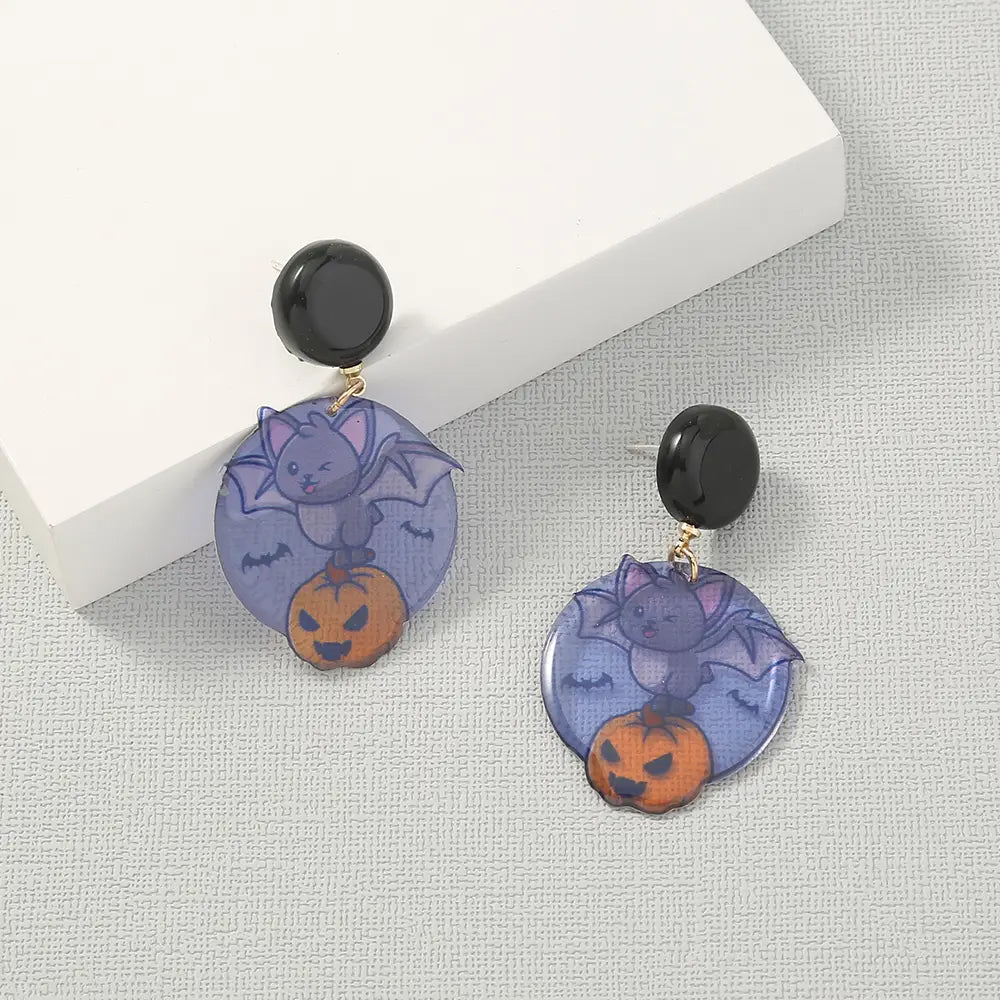 Simple Geometric Halloween Earrings