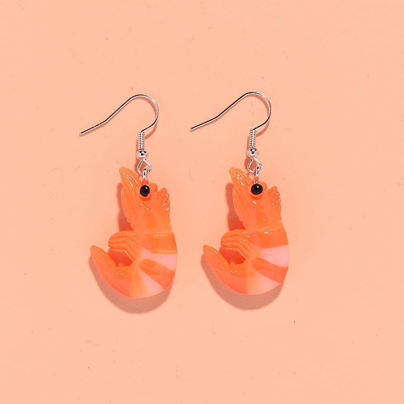 Crayfish Exaggerated Earrings