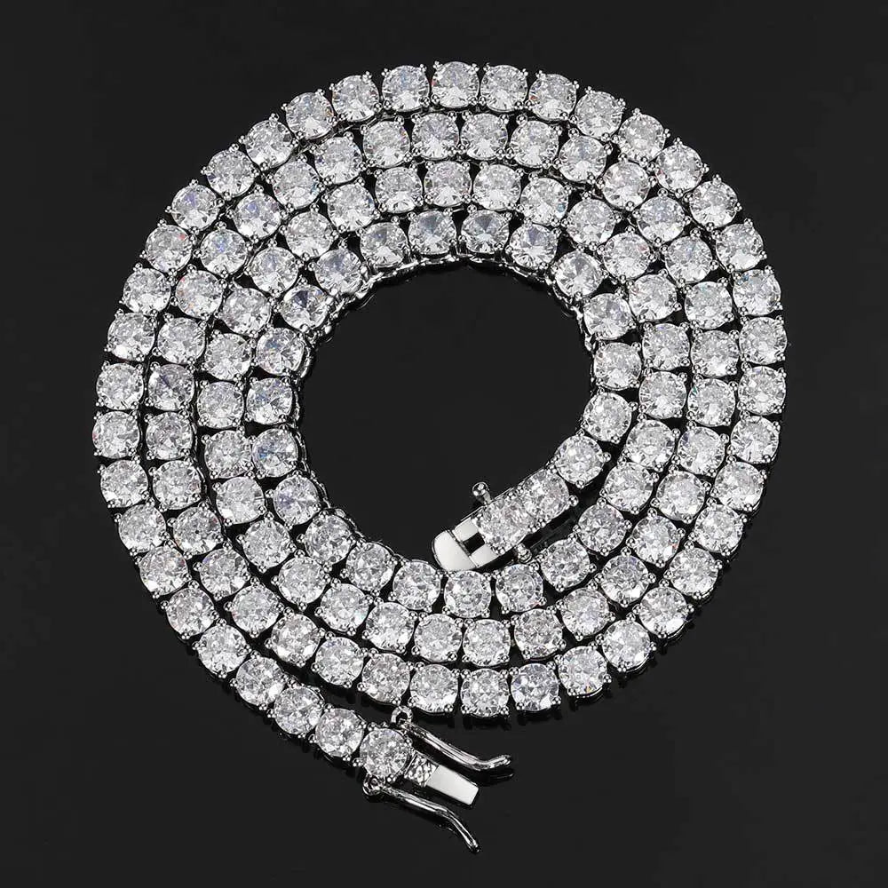 Hip Hop Zircon Tennis Chain Necklace