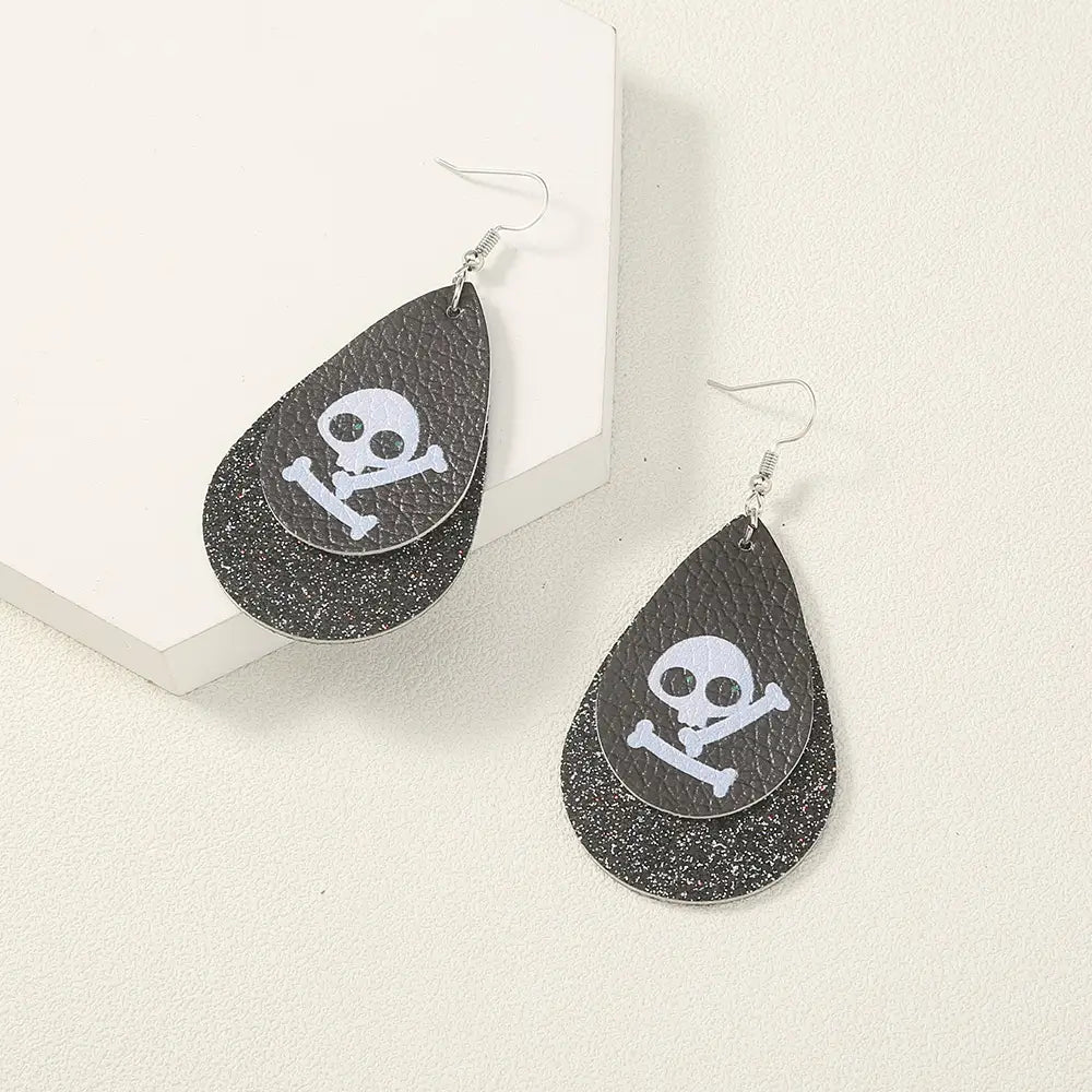 Simple Geometric Halloween Earrings