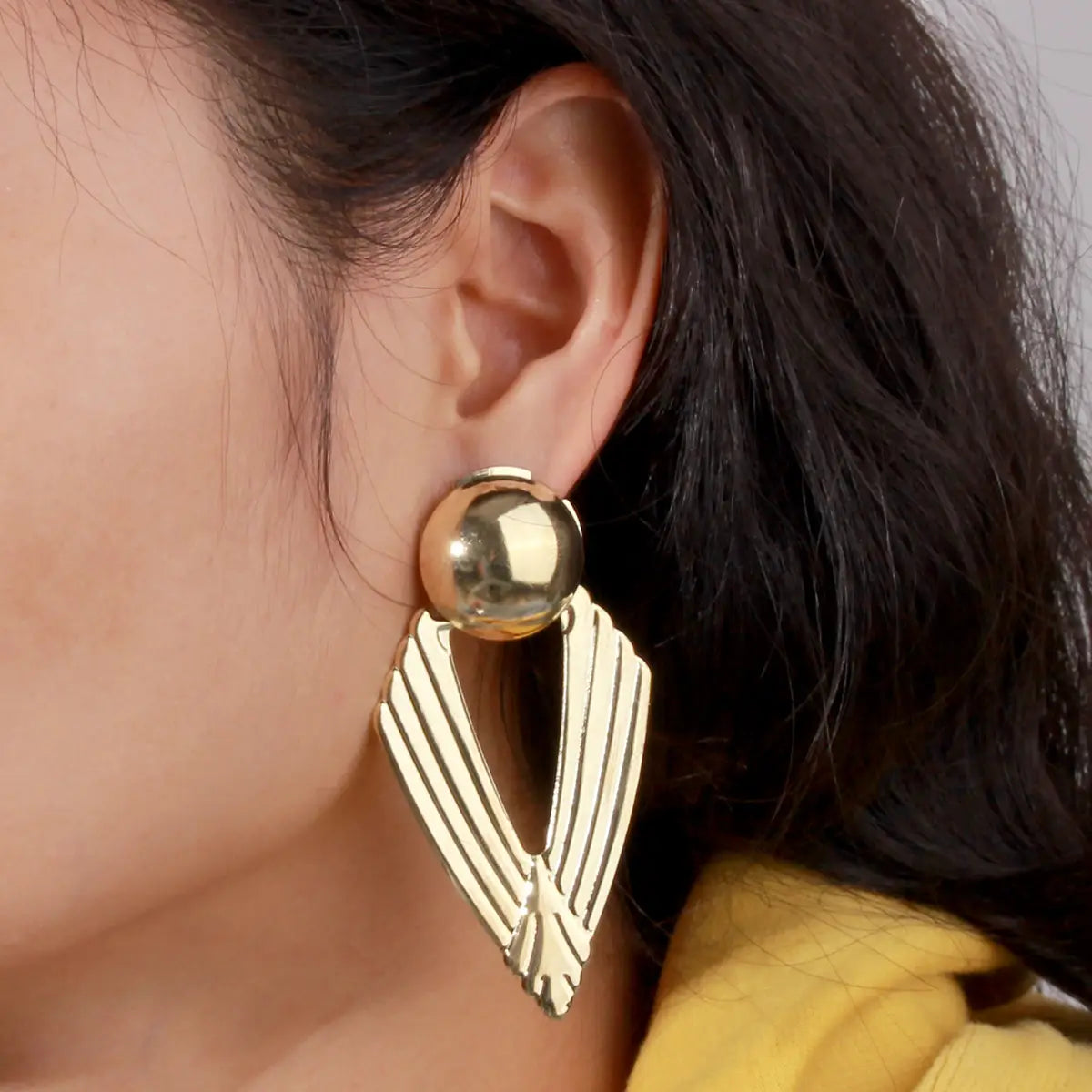 Personalized Pierced Geometric Earrings