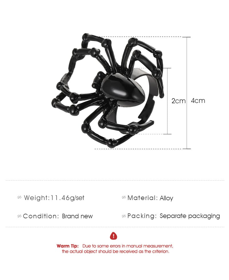 Simulation Spider Ring Halloween Props Ring