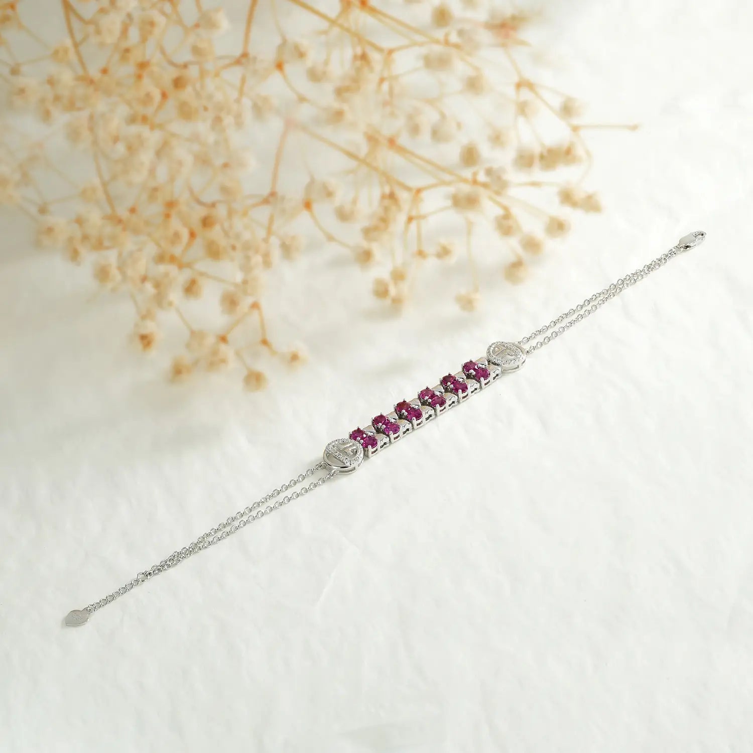 Purple Garnet Zircon Bracelet