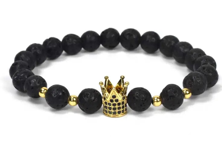 Owl Head Natural Stone Yoga Bracelet