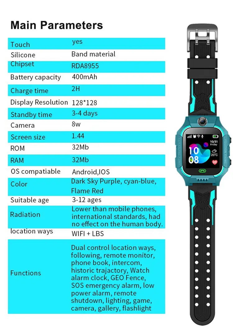 Positioning Waterproof Children’s Smart Watch